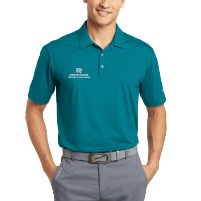 NIKE Dri FIT Vertical Mesh Polo Thumbnail