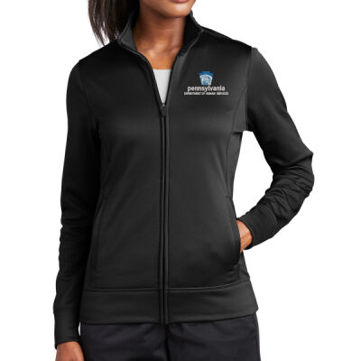 Sport-Tek Ladies Sport Wick Fleece Full Zip Jacket Thumbnail