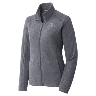 Port Authority Women's Heather Microfleece Full Zip Jacket Thumbnail