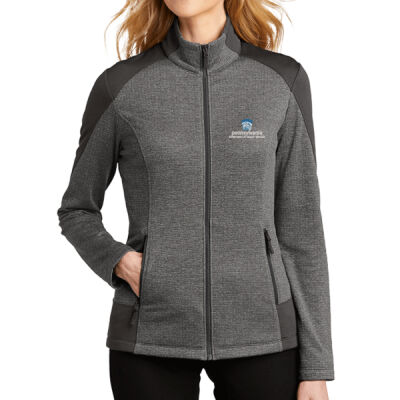 Port Authority Ladies Grid Fleece Jacket Thumbnail