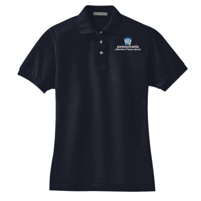 Port Authority Ladies Heavyweight Cotton Pique Polo Thumbnail