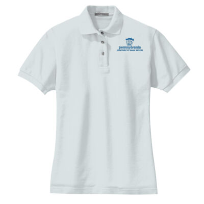 Port Authority Ladies Heavyweight Cotton Pique Polo Thumbnail