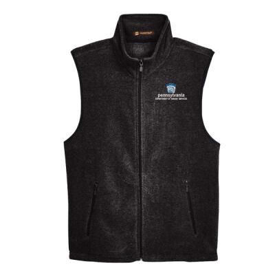 Harriton Fleece Full-Zip Vest Thumbnail