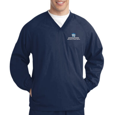 Sport-Tek V Neck Raglan Wind Shirt Thumbnail